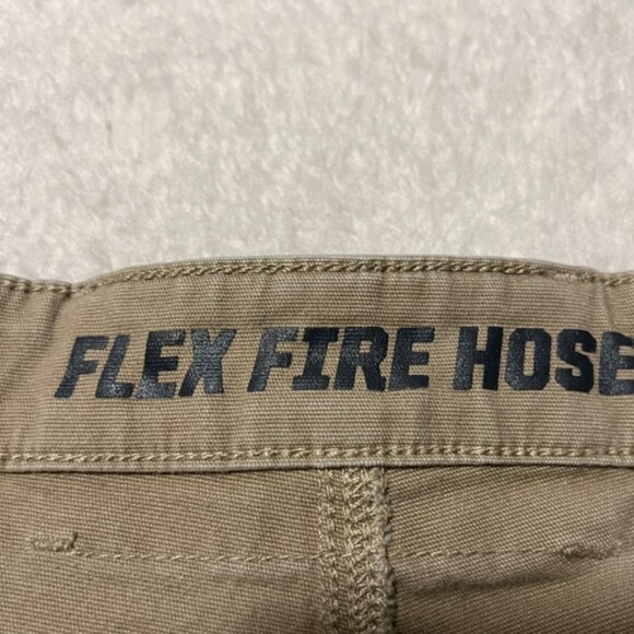 Duluth Trading Flex Fire Hose Khaki Carpenter Cargo Work Pants Size 44 x 30 - Picture 13 of 16